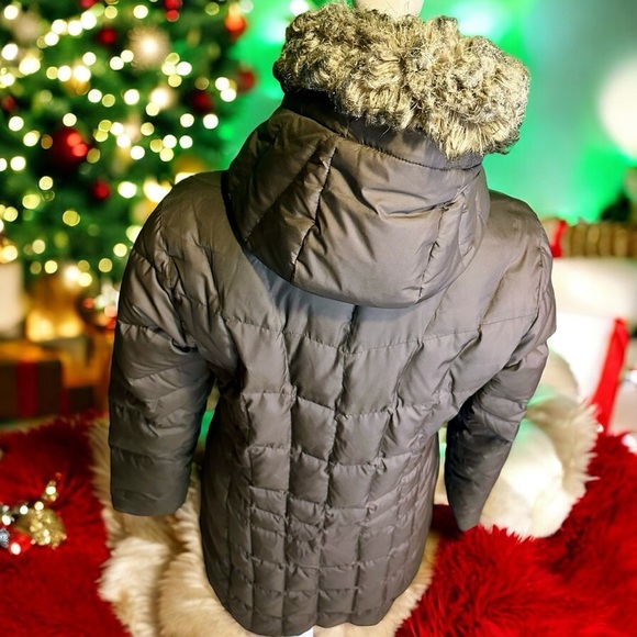 Eddie Bauer ‘Lodge’ Goose Down-Filled Winter Parka in Chocolate Brown Size M - Picture 15 of 16